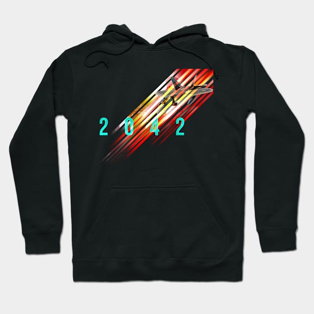 Battle 2042, Games Lovers Hoodie by Bluzzkar